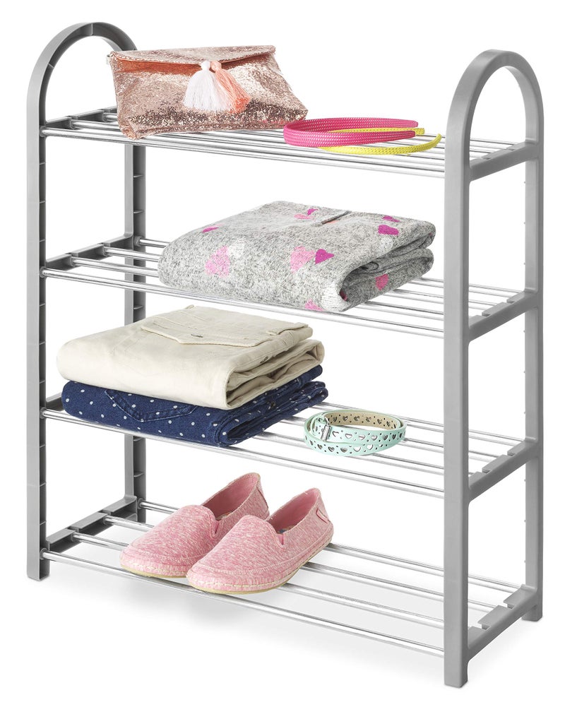 Whitmor 4-Tier Compact Closet Shelves - Gray - Image 4